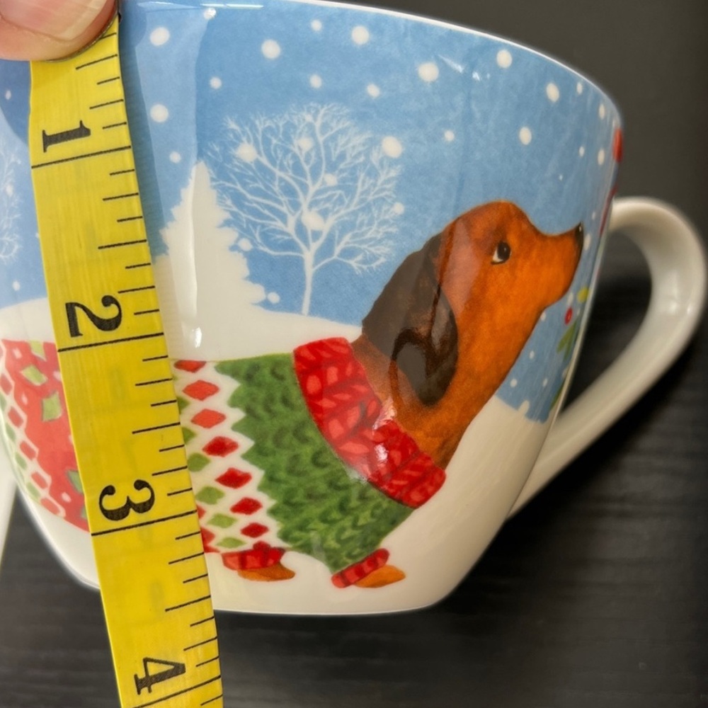 "Festive Dachshund Delight" Bone China Holiday Edition! Portobello by Design Mug - Picture 11 of 12
